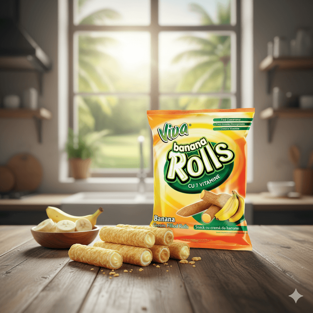 VIVA BANANA ROLLS 100G