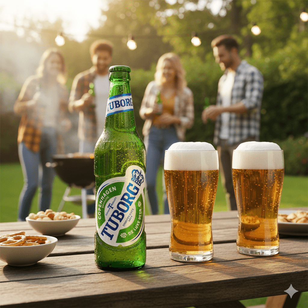 BERE TUBORG STICLĂ 0.75 L
