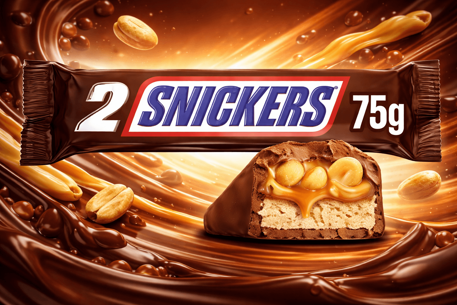 BATON SNICKERS 75G KING SIZE