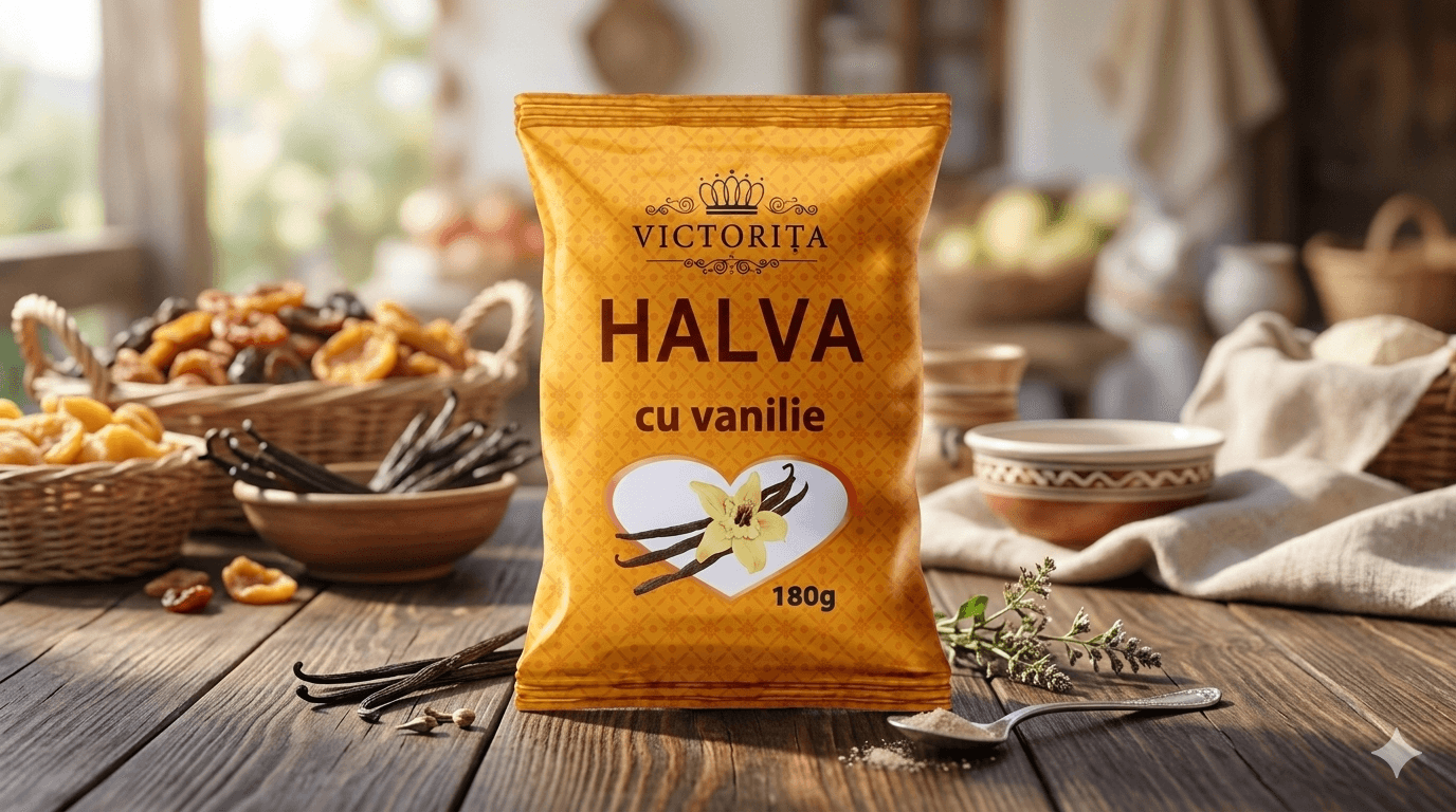 HALVA VICTORITA 180 G FL.SOARELUI-VANILIE
