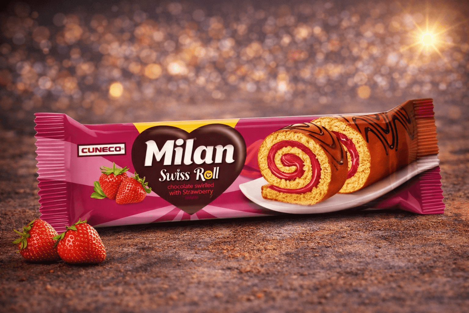 MILAN RULADĂ 150G CĂPȘUNI