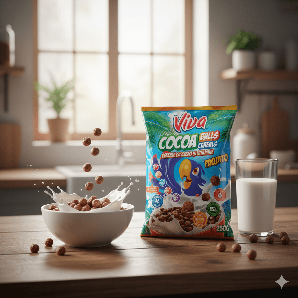 VIVA CEREALE COCOA BALLS 250G