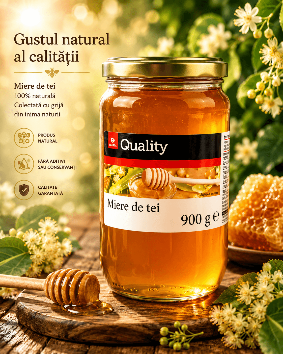 TRANSGOURMET QUALIRY MIERE DE TEI 900G