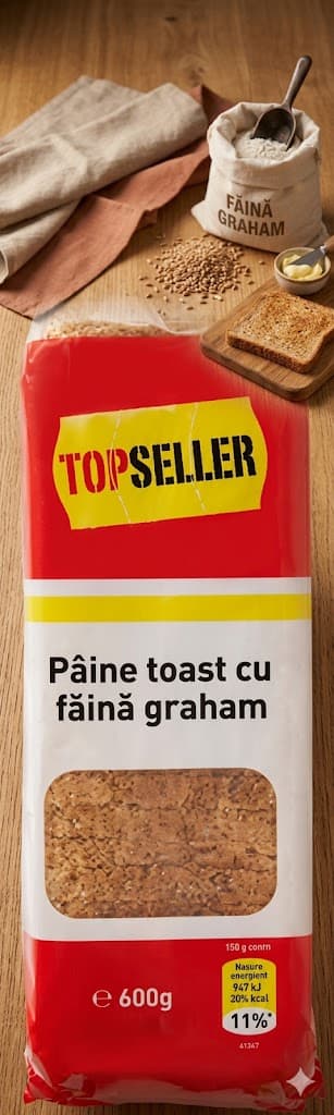 TOPSELLER PAINE TOAST CU FAINA GRAHAM FELIATA 600G