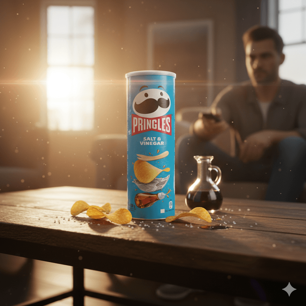 CHIPS PRINGLES 165 G SALT & VINEGAR