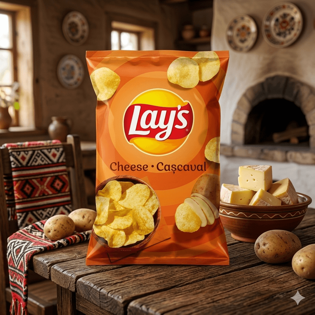 LAYS CHIPS CU CASCAVAL 60G