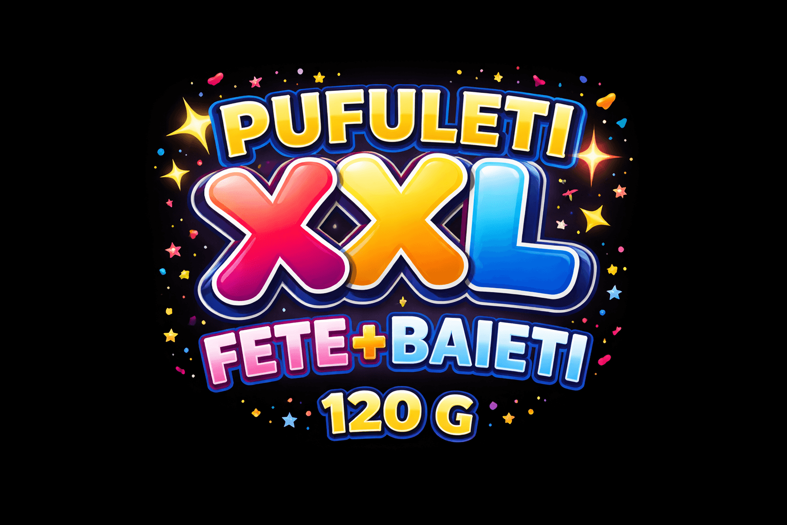 PUFULETI XXL FETE+BAIETI 120 G