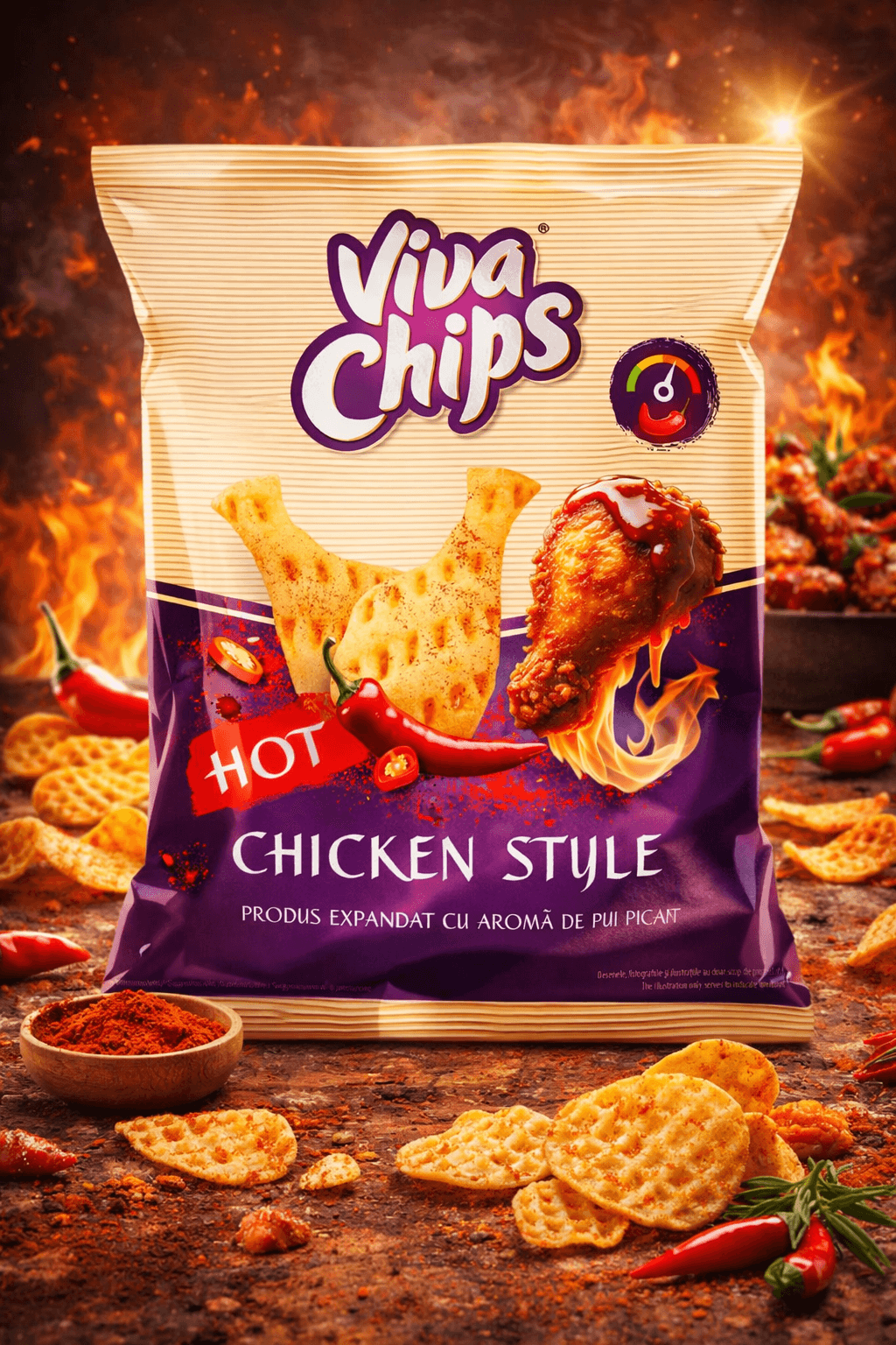 VIVA CHIPS PUI PIKANT 50G