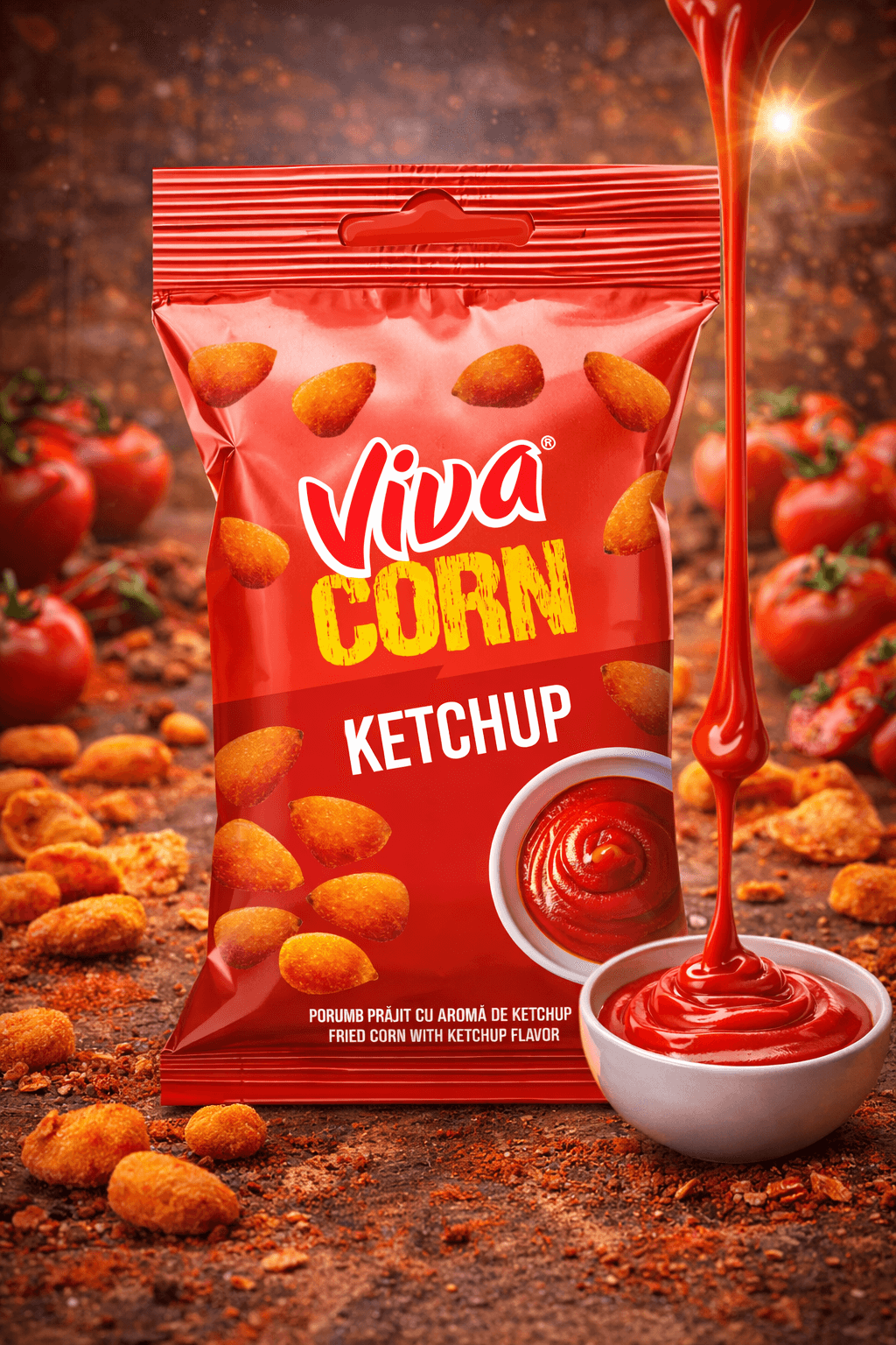 VIVA PORUMB PRĂJIT KETCHUP 70G