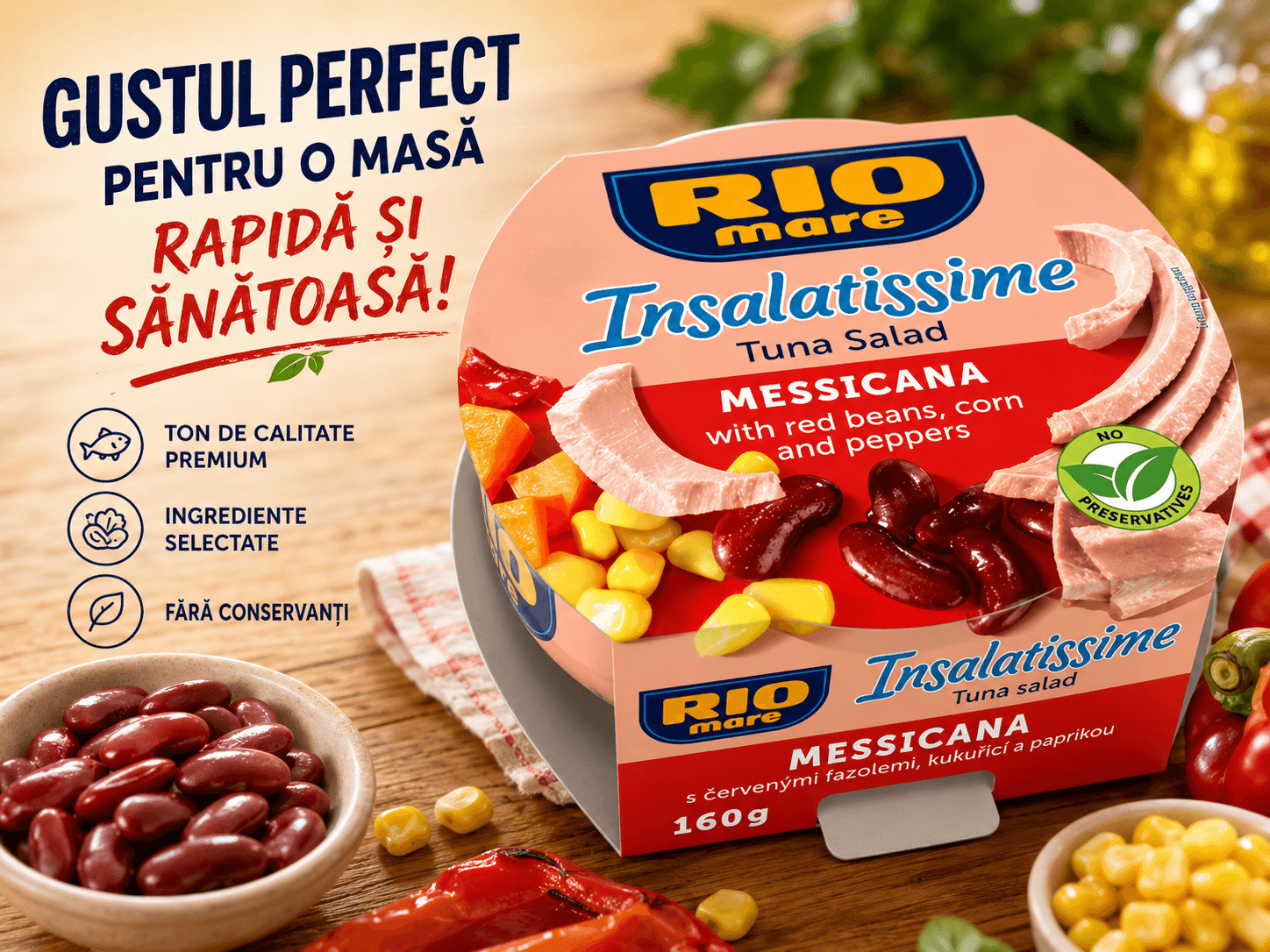 RIO MARE SALATA DE TON AMESTEC MEXICAN 160G